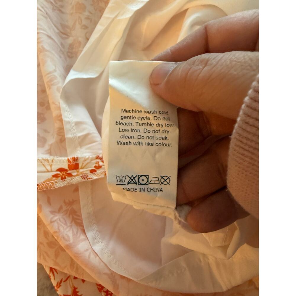 Cute Orange Layered Dress Size Small - Picture 5 of 6